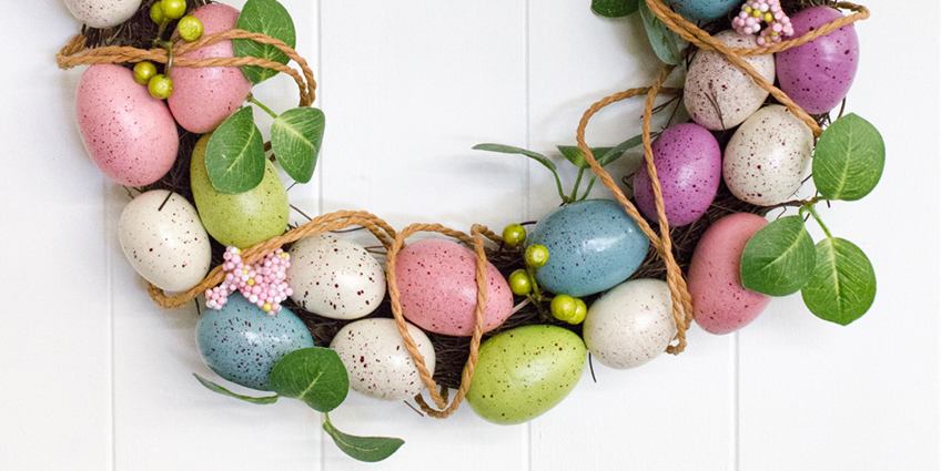 Easter decorations and wreaths