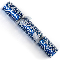 Florentine Blue/Silver Catering Crackers -  Box of 50