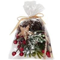 Xmas Decor in a Bag Red 16cm 