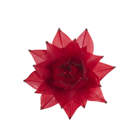 Delicate Red Flower Christmas Decoration