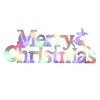 Merry Christmas Sign Multicolour Battery Operated