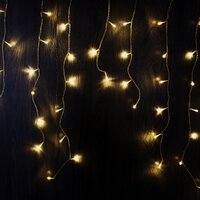 500 LED Connectable Icicle Lights - Warm White