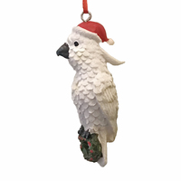 Christmas Cockatoo Hanging Decoration 7.5cm
