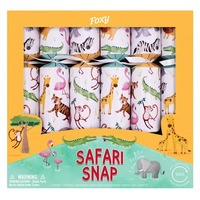 Safari Snap Christmas Crackers 6pk