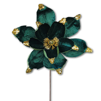  Green and Gold  Christmas  Flower 30cm