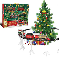 Christmas Train Set with Raised Track.