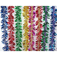 Blue Purple Wave Spiral Christmas Tinsel