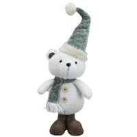 Standing  Christmas Bear with Green Hat 58cm