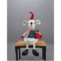 Christmas Mouse Sitting 64cm