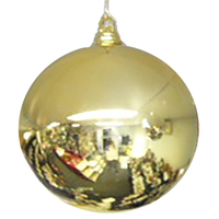 Large Gloss Gold Christmas Bauble   20cm