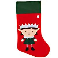 Girl Elf Christmas Stocking