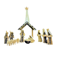 Traditional Bristlebrush Nativity Scene