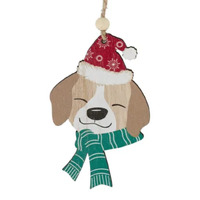 Christmas  Dog Hanging MDF Decoration