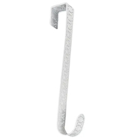 White Cut Pressed Metal Wreath Hanger 38 x 14 x 4cm