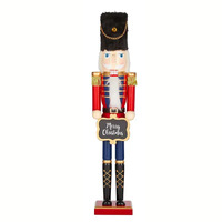 Red and Blue Wood Nutcracker 61cm