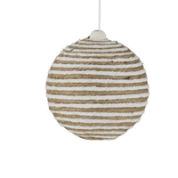 Natural White 8cm Hanging Christmas Bauble