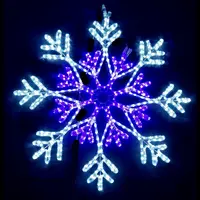 8 Point Snowflake 80cm LED Lights