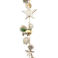 Timber Star, Pinecone, And Spruce Christmas Garland 2.0m