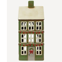 Alsace Tea Light Grande Chalet Christmas Green