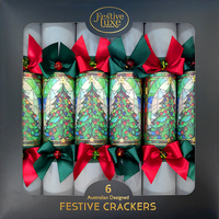 Stained Glass Christmas Crackers 6pk