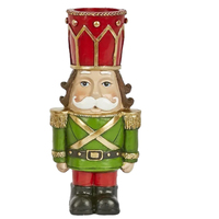 Christmas Nutcracker Tealight Holder Red Hat and Green Jacket