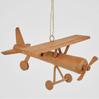 Rundle Rustic Plane Hanging Christmas Decoration