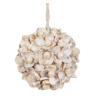 Coastal Pearl Christmas Hanging Bauble 7cm