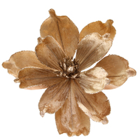 Coffee  Magnolia Clip on Flower  21cm