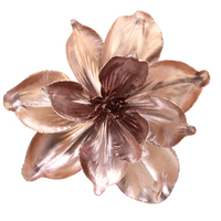 Rose Magnolia Clip on Flower 21cm