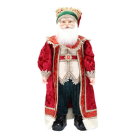 Red Latte Standing Santa 60cm