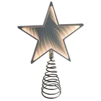 Infinity Star Christmas Tree Topper - Warm White