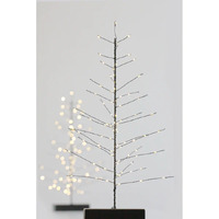 80 LED 45cm H Tabletop Black Christmas Tree