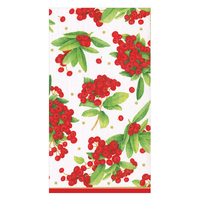 Christmas Berry Red Buffet Napkin  15pk