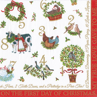 On the 12th Day Lunch Napkin 20pk