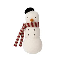 Maileg Snowman with Red Scarf Fabric Christmas Decoration