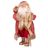 Red and Gold Standing Santa  64cm