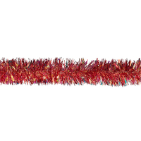 Red  Gold Tinsel 2m