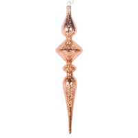 Copper Mercury Glass Finial Christmas Ornament