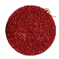 Red  Textured Christmas  Bauble 20cm