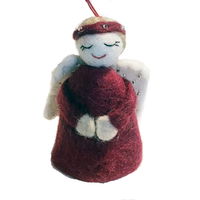 Felt Angel Standing Angel Christmas Tree Topper Small 9cm