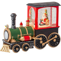 Water Globe Christmas Train with Music