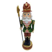 Nutcracker with Green Jacket and Red Hat 33cm