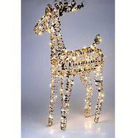 Lightweight Shiny Gold  LED  Reindeer