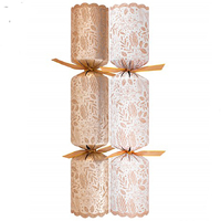 Deluxe Glitter Leaf 36 Catering Christmas Crackers