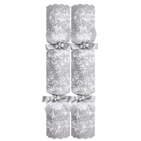 Exquisite Silver XL 36 Catering Christmas Crackers