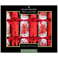 Deluxe Poinsettia Christmas Crackers  33cm