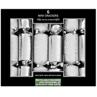 Mini Silver Scatter Christmas Crackers  6pk