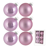 Pink Christmas Hanging  Decorations 8cm