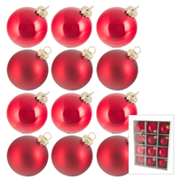 Red Christmas Hanging Decorations 6cm