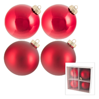 Red Christmas Hanging Decorations 10cm